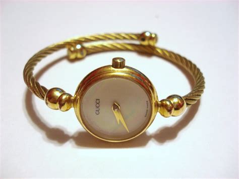 gucci gold bangle bezel watch|vintage gucci bangle bezel watch.